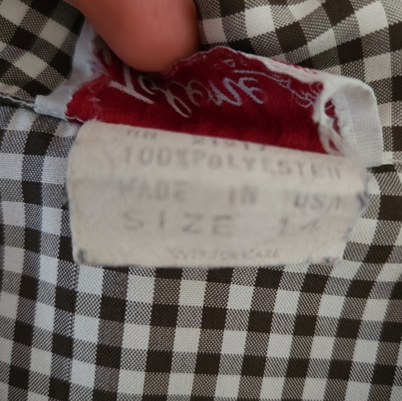 Cottagecore vintage checkered shirt - Picture 3 of 3